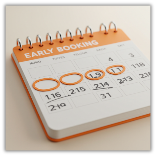 Early booking calendar